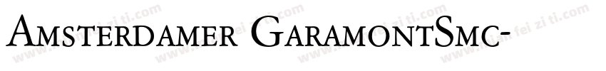 Amsterdamer GaramontSmc字体转换